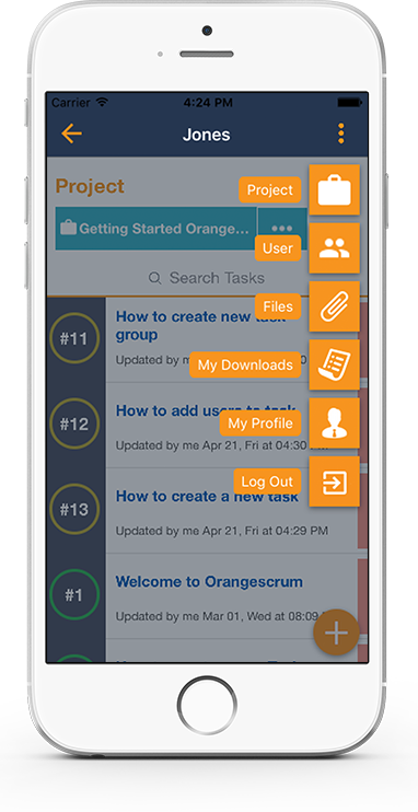 The OrangeScrum Mobile App