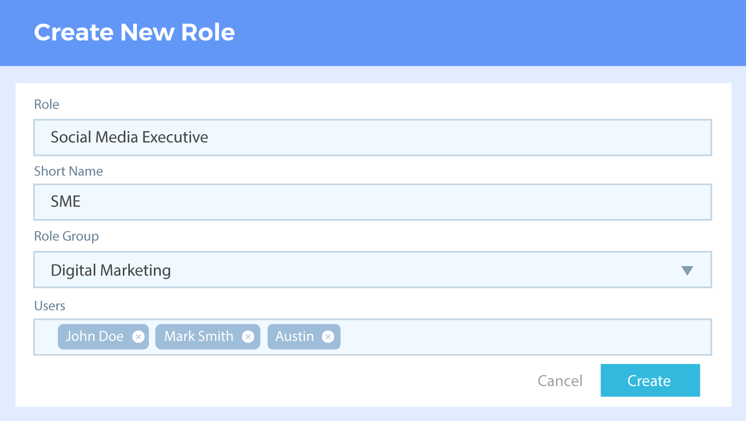 Create multiple role groups, roles and grant relevant privileges only Create multiple role groups, roles and grant relevant privileges only