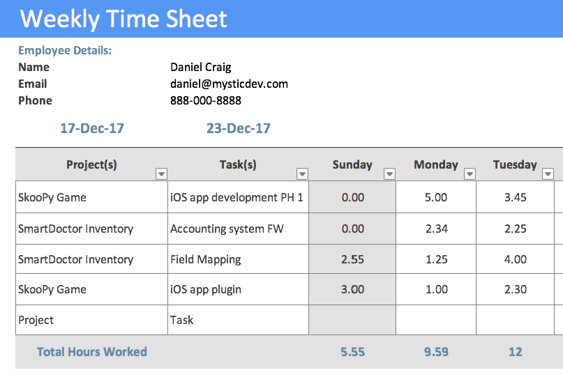 Free Time Sheet Template from www.orangescrum.com